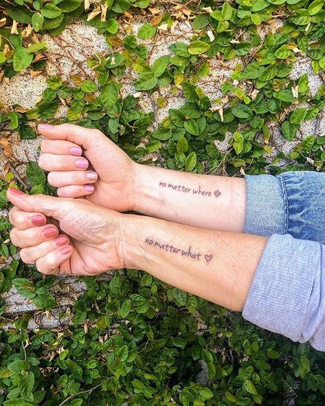 Mother Daughter Tattoos Country, Cute Mom And Daughter Tattoos Unique, Generation Tattoo Ideas Women, Mother Daughter Tattoos Sayings, Stepmom And Daughter Tattoos, Meaningful Matching Tattoos Mom And Daughter, Stepmom Tattoo Ideas, Tattoo Mum And Daughter, Like Mother Like Daughter Tattoo