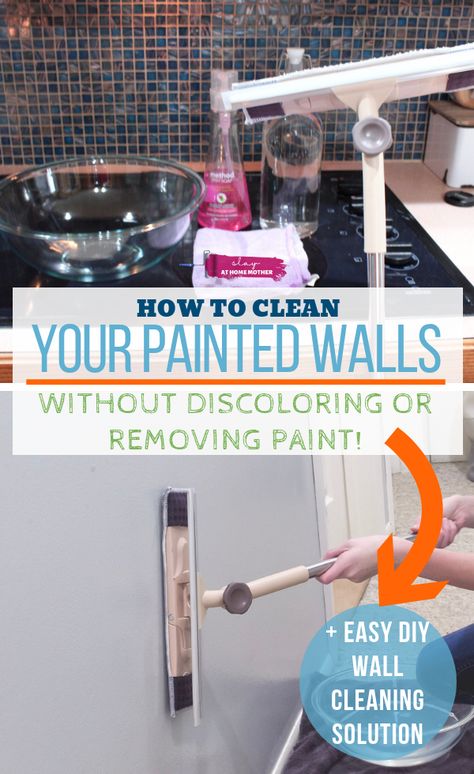 How To Wash Walls Without Removing Paint, How To Clean Bathroom Walls, Cleaning Bathroom Walls, Wall Cleaner For Painted Walls, How To Clean Painted Walls, Clean Walls Without Removing Paint, How To Clean Your Walls, Clean Bathroom Walls, Diy Wall Cleaner