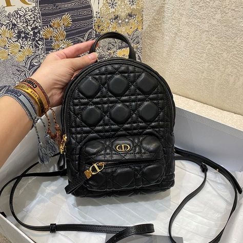 Mini Backpack Cannage Leather Black Style: M9222 Size: 15x9x20cm Dior Backpack, Multifunction Bag, Designer Replica, Bvlgari Bags, Celine Bag, Chloe Bag, Replica Handbags, Hermes Bag, Images Gif