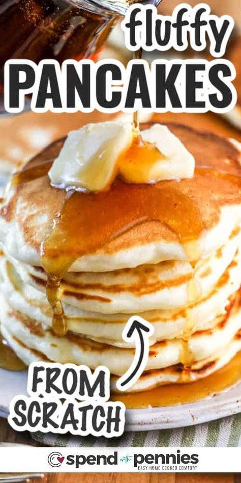 Magnolia Pancake Recipe, Fluffy Pancake Mix Recipe, Pancake Recipe Easy Fluffy, Easy Homemade Pancake Recipe, Recipe Pancakes, Homemade Pancakes Fluffy, Easy Homemade Pancakes, Morning Recipes, Pancake Mix Recipe