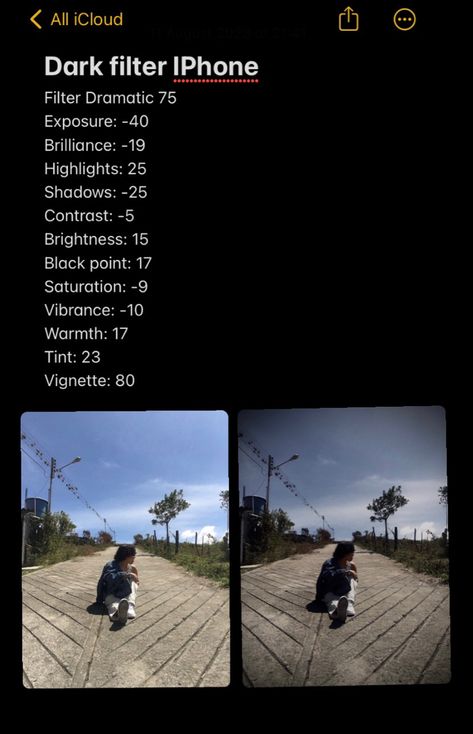 Dark Filter Aesthetic, Ios Photos, Dark Filter, Filter Aesthetic, Vintage Photo Editing, Phone Photo Editing, Free Photo Filters, Learn Photo Editing, Bad Photos
