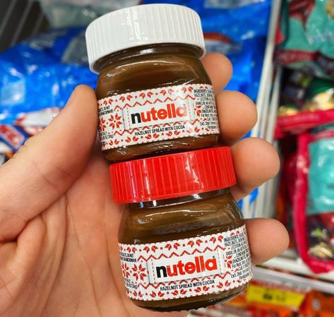 Nutella Gift Ideas, Nutella Gift, Nutella Gifts, Mini Nutella, Nutella Jar, Baby Jars, Tiny Glass Jars, Tiny Jars, Hazelnut Spread