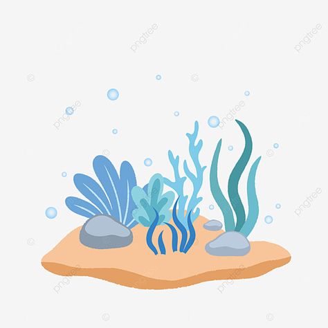 Underwater Drawing, World Ocean Day, Ocean Clipart, Underwater Background, Plant Png, Ocean Underwater, Ocean Backgrounds, Sea Plants, Ocean Day