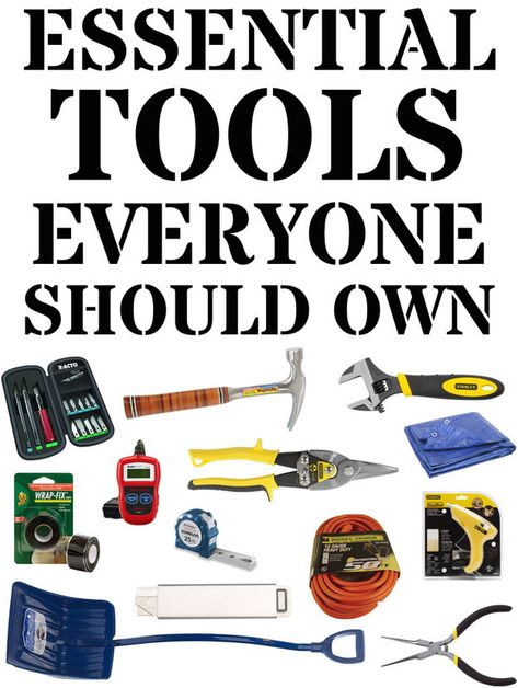 32 Essential And Inexpensive Tools Everyone Should Own | BuzzFeed - Definitely adding some of these items to my wish list. Handy Manny, Woodworking Tools Storage, Antique Woodworking Tools, Woodworking Tools Workshop, Essential Woodworking Tools, Best Woodworking Tools, Woodworking Jigs, Home Tools, Essential Tools