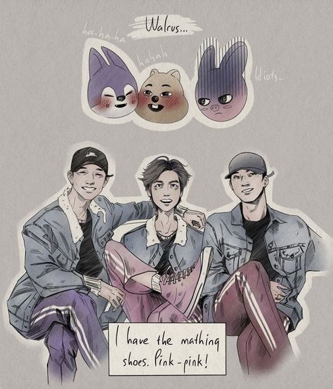 3racha Lyrics, 3racha Fanart, Bangchan And Seungmin, Bangchan And Hyunjin, Stray Kids 3racha, Hyunjin Art, Color Coded Lyrics, Ladybug Wallpaper, Miraculous Ladybug Wallpaper