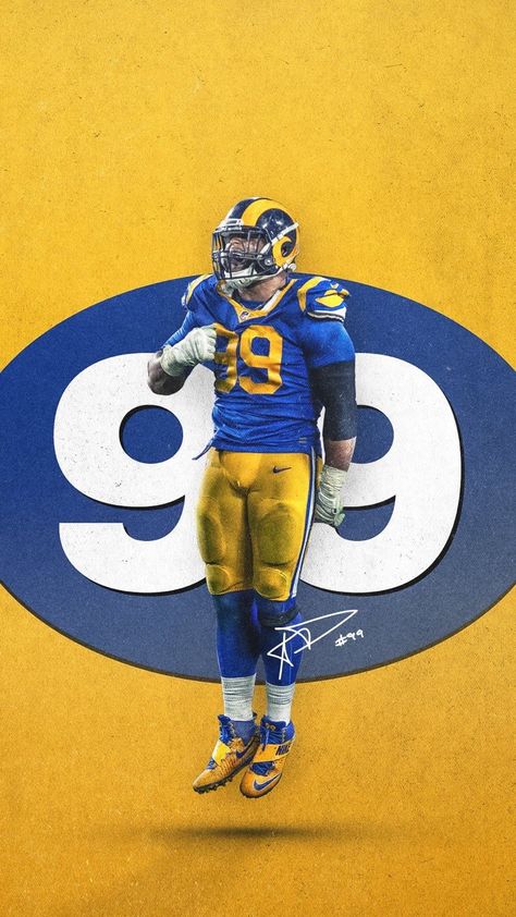 Aaron Donald Wallpaper, Rams Wallpaper, Athletic Graphics, Recruiting Graphics, La Rams Football, Nfl Wallpaper, Aaron Donald, Football Board, Nfl Rams