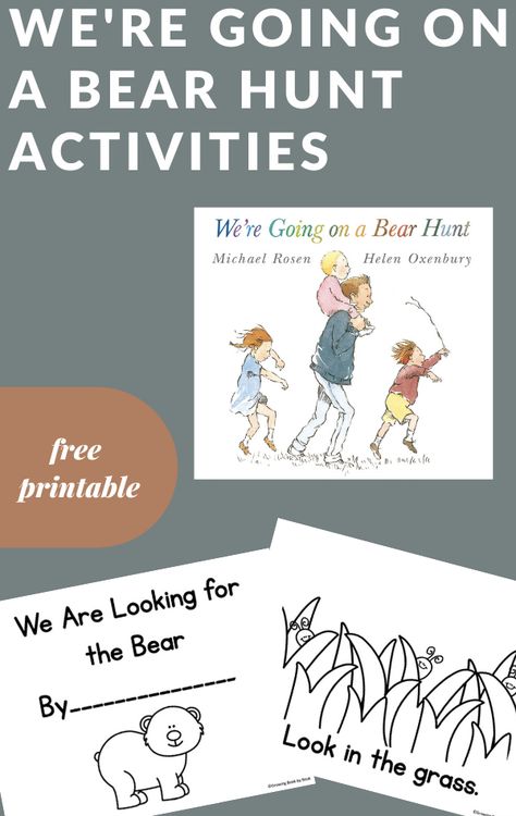 Bear Hunt Activities, Bear Theme Preschool, Bears Preschool, Going On A Bear Hunt, Michael Rosen, Bear Hunt, Pre Writing Activities, Map Activities, Sequencing Activities