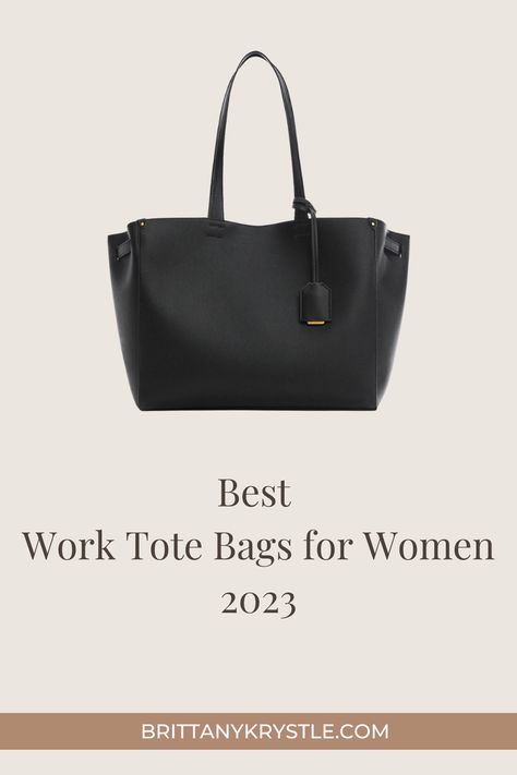 These are the 34 Best Stylish Work Bags for Women 2023. Includes affordable and designer options that can fit your essentials, laptop and more from brands like MANGO, Cuyana, Kate Spade, Madewell, CALPAK, Dagne Dover, COACH & more. Chic and functional capsule wardrobe pieces. Affordable Leather Tote Bag, Coach Laptop Bag For Women, Work Purses Professional, Work Bag For Women, Women’s Work Laptop Bag, Black Work Bags For Women, Womens Laptop Tote Work Bags, Best Handbags 2023, High-end Black Bags For Work