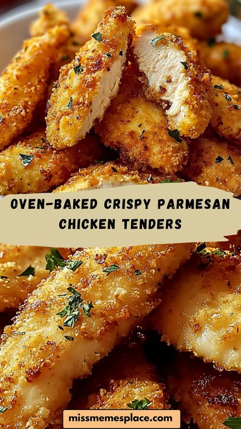 Easy Bake Meals Dinners, Easy Meals For Dinner Healthy Ovens, Chicken Tenderloin Lunch Recipes, Crispy Chicken No Breadcrumbs, Dinner Ideas For Chicken Tenderloins, What To Cook With Chicken Tenderloins, Chicken Tender Appetizer Recipes, Chicken Tenderloin Recipes Parmesan, Cheesy Chicken Tenders