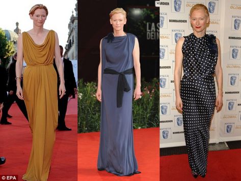 Kibbe Dramatic Style Analysis: Tilda Swinton | Kibbe Body Types - My Authentic Style Kibbe Dramatic Outfits, Kibbe Dramatic, Kibbe Body Types, Style Analysis, Monochromatic Color Scheme, Dramatic Style, Tailored Coat, Tilda Swinton, Body Composition