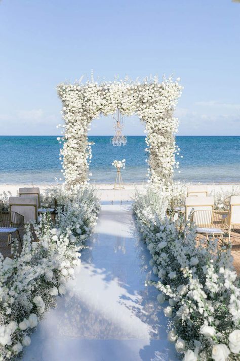 Wedding Venues In Mexico, Mexico Beach Wedding, Average Wedding Costs, Mexico Beach Weddings, Mexico Wedding Venue, Wedding Backdrop Design, Mexico Beach, Destination Wedding Mexico, Garden Wedding Venue