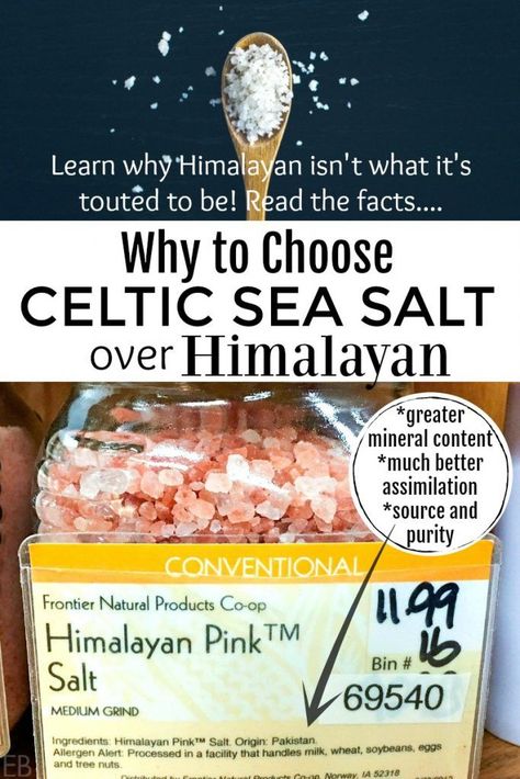 Years ago, I bought and used Himalayan salt. Sea salt was what I had been using. I thought the two salts were interchangeable. Because many recommend Himalayan, I thought perhaps it was THE superior salt. What happened next and what my doctor told me on the subject helped me to switch over to Celtic Sea Salt for good. #celticseasalt #himalayansalt #seasalt Sea Salt Benefits, Healthy Salt, Eat Beautiful, Celtic Salt, Celtic Sea Salt, The Subject, Himalayan Salt, Nutrition Tips, Himalayan