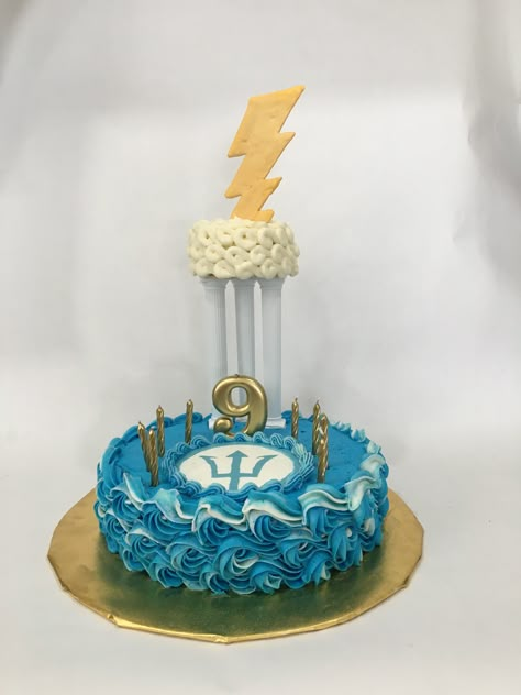 Greek Mythology Birthday Cake, Percy Jackson Themed Cake, Percy Jackson Cake Ideas, Percy Jackson Birthday Cake, Greek Mythology Cake, Percy Jackson Birthday Party Ideas, Mythology Birthday Party, Greek Mythology Birthday, Percy Jackson Cake