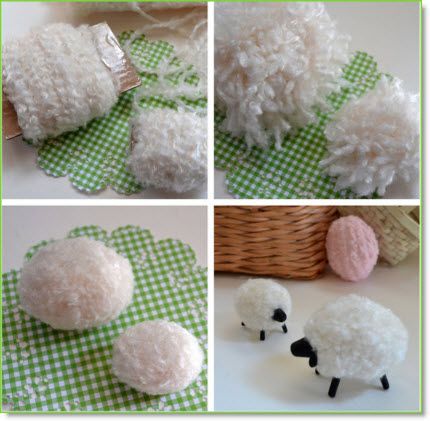 Easter Craft: How to Make a Pompom Chick Pompom Sheep, Easter Pom Poms, Make A Pompom, Lamb Craft, Easter Entertaining, Sheep Crafts, How To Make A Pom Pom, Pom Pom Crafts, Sheep And Lamb