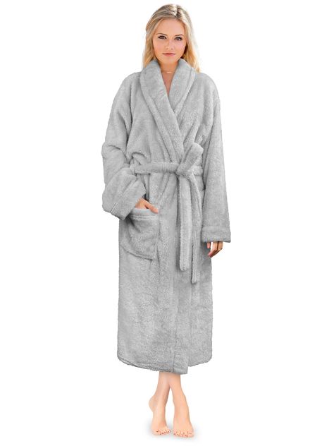 PRICES MAY VARY. 100% Polyester Tie closure Wash separately in cold water, tumble dry low. Designed to be used as comfortable robe or bathrobe at your home. Our shaggy long robe has the perfect fit and comes with a waist strap so you can adjust for perfect fit and 2 side pockets to keep all your essentials! FLUFFY TEDDY SHERPA FLEECE ROBE Our Premium Women Fleece Long Robe is soft on your skin, lightweight, and keeps you warm. We made the robe of fluffy teddy sherpa fabric to make it cozy with a Womens Bathrobes, Soft Robes, Womens Sherpa, Women's Robe, Waist Strap, Womens Robes, Sleepwear & Loungewear, Everly Quinn, Black Charcoal