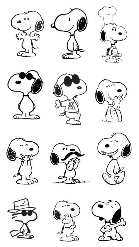 Snoopy Drawing, Snoopy Tattoo, Homemade Stickers, Snoopy Images, Peanuts Cartoon, Snoopy Wallpaper, Snoopy Quotes, Snoopy Pictures, The Peanuts