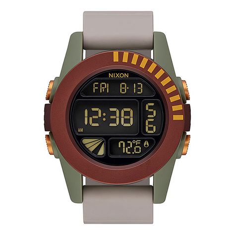 Nixon The Unit Boba Fett – Limited Reissue Digital Watch Christmas For Girlfriend, Funny Gifts For Best Friend, Nixon Watches, Star Wars Bounty Hunter, Star Wars Style, Digital Wrist Watch, Star Wars Watch, Grey Watch, Dark Side Star Wars