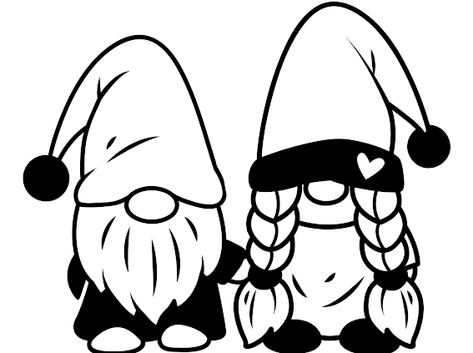 Gnome Coloring Pages - Google Drive Gnome Coloring Pages, Gnome Wallpaper, Merry Christmas Coloring Pages, Xmas 2022, Valentine Gnome, Girl Gnome, Wood Burning Patterns, Gnome Patterns, Cricut Joy