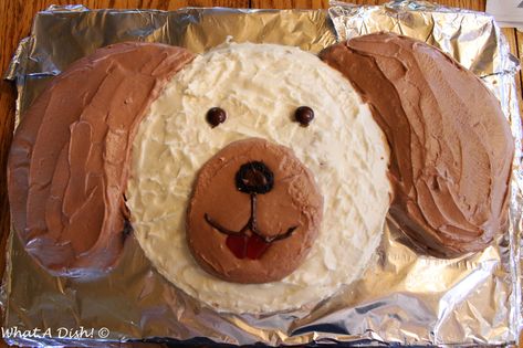 Dog Birthday Cake Recipes, Birthday Cakes Girls Kids, Puppy Dog Cakes, Puppy Birthday Cakes, Birthday Cake Recipes, Dog Birthday Cake Recipe, Cake Recipes Easy, Cake Dog, Dog Themed Birthday Party