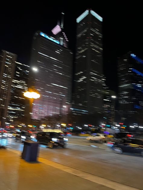 #travel #city #aesethic #chicago #windycity #blurry #lowexposure City Aesthetic Blurry, Runaway Aesthetic, Blurry City, Blurry Aesthetic, Birthday Ideas For Her, Travel City, City Night, Windy City, Skate Park