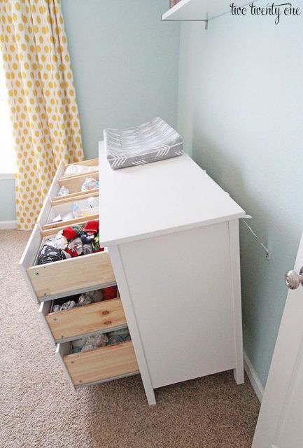 14 Ingenious DIY Baby Proofing Hacks Every Parent Needs to Know Baby Proofing Hacks, Safe Nursery, Baby Nursery Diy, Retro Elements, Ikea Dresser, Baby Kicking, Diy Bebe, Baby Sleep Problems, French Bistro