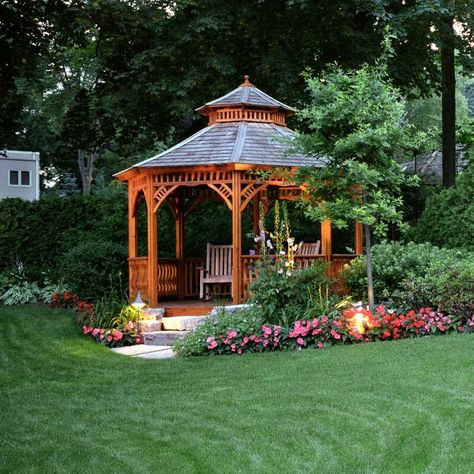 7 Best Gazebo Kits of 2022 Planning Garden, Gardening Design, Wooden Gazebo, Gardening Landscaping, Backyard Gazebo, Landscaping Garden, Garden Idea, Party Garden, Gazebo Pergola