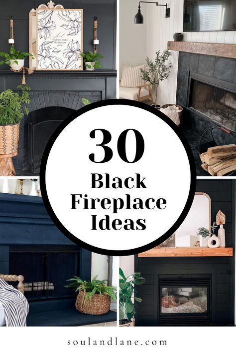 Ignite the warmth and sophistication in your home with these black fireplace ideas that redefine elegance. From sleek modern designs to timeless classics, explore the versatility of black as it enhances the focal point of your living space. Shiny Black Tile Fireplace, Black Fireplace And Mantle, Black Fireplaces And Mantels, Black Tiled Fireplace Wall, Black Granite Fireplace Hearth, Modern Farmhouse Living Room Black Fireplace, White Walls With Black Fireplace, Green And Black Fireplace, Black Fireplace Feature Wall