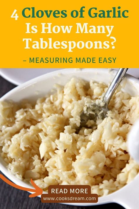 If you’ve ever wondered how to measure garlic cloves by tablespoons, you aren’t alone. Many recipes call for tablespoon measurements concerning garlic and may leave you pondering, “4 cloves of garlic is how many tablespoons of minced garlic?” If you resonate with this question, this article is for you. | How Many Tablespoons of Minced Garlic is 4 Cloves? | How Many Tablespoons is 4 Cloves of Chopped Garlic? | #garlic #mincedgarlic #cloveofgarlic #tablespoon % % Freezing Garlic Cloves, Freezing Garlic, Cooking Conversions, Dry Cough Remedies, Dairy Free Breastfeeding, Garlic Garlic, Garlic Benefits, Beet Hummus, Clove Bud