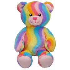 rainbow teddy bear Rainbow Teddy Bear, Kristina Webb, Cute Teddy Bears, Bear Stuffed Animal, Build A Bear, Childrens Party, Rainbow Pattern, Plush Animals, A Rainbow