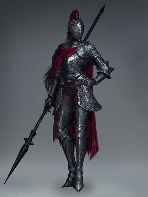 Female Armor Concept Art, Female Knight Oc, Goliath Fighter, Female Knights, Armor Reference, Armor Drawing, Woman Warrior, Female Armor, Female Knight