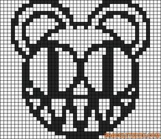 Album Perler Beads, Radiohead Alpha Pattern, Friendship Bracelet Patterns Easy, Bead Loom Pattern, Loom Pattern, Diy Perler Beads, Pixel Pattern, Crochet Tapestry, Pixel Art Pattern