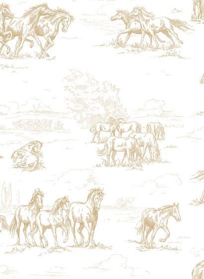 Southern Wallpaper, Girl Horse Room, Horse Background, Horse Herd, Horse Room, Gray Painted Walls, Country Backgrounds, Conversational Prints, Fabric Styles