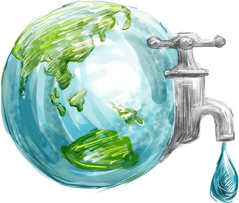 Painting Environment, Happy World Environment Day, Water Clock, Painting Water, World Water Day, Water Day, World Water, Water Efficiency, World Environment Day