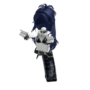 Roblox R6 Avatars Without Headless, R6 Rblx Avatars, Try Hard Roblox Avatar, Blue Y2k Outfit, Navy Blue Hair, Skins Roblox, Emo Fits, Skin Roblox, Roblox Emo Outfits