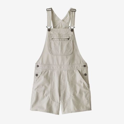 Cute Overalls, Cotton Overalls, Snowboards, Overalls Women, Woman Standing, Woven Top, Soft Shorts, Patagonia Womens, Outdoor Outfit