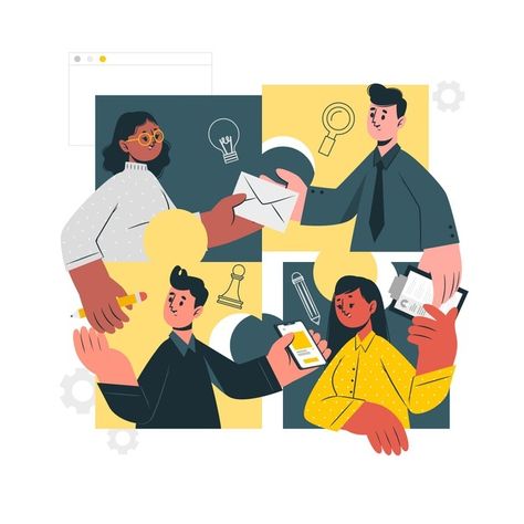 Illustration Story, Small And Medium Enterprises, Concept Illustration, Business Illustration, People Illustration, Flat Illustration, Editorial Illustration, Infographic Design, Teamwork