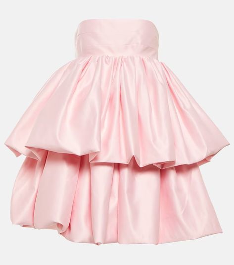 Bridal Carmina strapless minidress in pink - Rotate | Mytheresa Rotate Birger Christensen, Alexander Mcqueen Clothing, Birger Christensen, Closet Goals, Strapless Mini Dress, Hoco Dresses, Private School, Scarf Hairstyles, Dream Dress