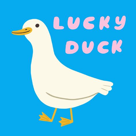 This duck could be a pin, or sticker. Might need to work on the legs Duck Aesthetic, Random Illustration, Duck Illustration, Duck Drawing, Mood Board Ideas, Lucky Duck, Duck Print, Bright Art, Birthday Love