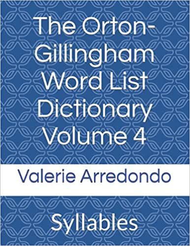 The Orton-Gillingham Word List Dictionary Volume 4: Syllables: Arredondo, Valerie: 9798488065055: Amazon.com: Books Orton Gillingham Posters, Orton Gillingham Interactive Notebook, Imse Orton Gillingham Morphology Interactive Notebook, Syllable Division, Multisensory Teaching, Syllable Types, Vowel Teams, Orton Gillingham, Vowel Team