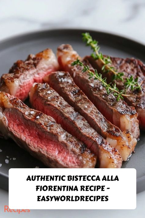 Try this Bistecca alla Fiorentina recipe for a true taste of Tuscany! This traditional Florentine steak is served rare to medium-rare, bringing out the rich, authentic flavors of the beef. A must-try for steak lovers! Italian Meat Dishes, Florentine Steak, German Appetizers, Italian Dinner Ideas, How To Prepare Steak, Italian Main Dishes, Italian Dinner Recipes, Italian Meats, Seared Steak