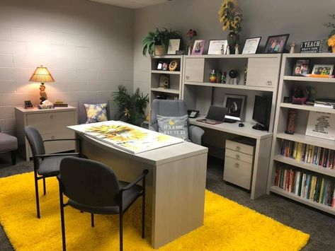 Principal office decor Principle Office Decor, Preschool Director Office Organization, Admin Office Decor, Office Decor School Principal, School Admin Office Decor, School Principal Office Interior Design, School Administrator Office Decor, Principals Office Design, Home Office For Teachers