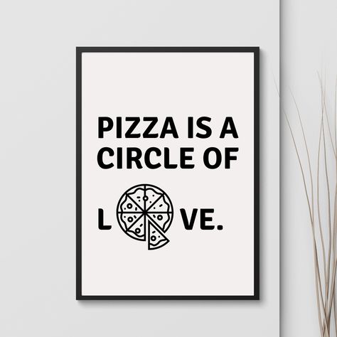 Printable art for your pizza shop, cafe, restaurant. Your minimalist decor. Visit our website and enjoy our opening sale up to 10% off! Loyalty Card Template, Pizza Shop, Quirky Quotes, Shop Artwork, Food Graphic Design, Kitchen Posters, Cafe Interior Design, Restaurant Interior Design, Restaurant Interior