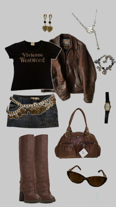 #outfit #y2k #2000s #90s #outfits #outfitinspiration #outfitinspo 200s Outfits, Y2k Boots, 90s Outfits, Knee Boots Outfit, Outfit 90s, Lookbook Outfits, Boots Outfit, Y2k 2000s, Outfits Aesthetic