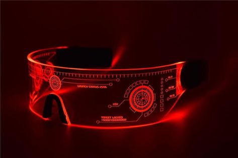 Cyberpunk Led Glasses, Led Visor Glasses, Cyberpunk Props, Cyberpunk Look, Cyberpunk Glasses, Led Sunglasses, Visor Glasses, Led Glasses, Carrd Stuff