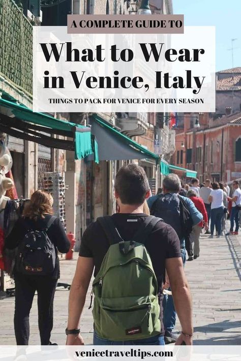 What to Wear in Venice 2024 (Packing List for All Seasons) What To Wear In Venice, Venice In October, What To Pack For Italy, Italy In October, Italy Dress, Things To Pack, Carry On Essentials, Semester Abroad, Visit Venice