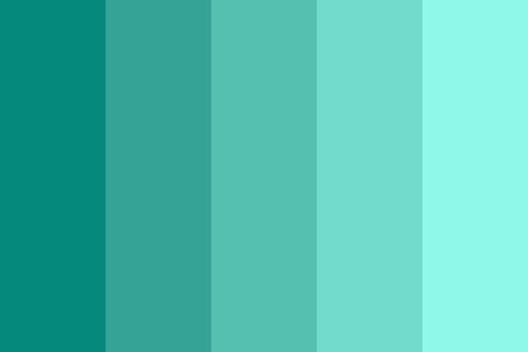 Aqua Color Palette, Color Cian, Palette Organizer, Tiffany Blue Color, Turquoise Color Palette, Powerpoint Backgrounds, Color Mood, Seafoam Color, Cool Color Palette