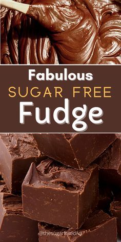 Sugar Free Fudge Recipe, Sugar Free Cookie Recipes, Sugar Free Fudge, Sweets For Diabetics, Sugar Free Desserts Easy, Low Sugar Desserts, Sugar Free Baking, Sugar Free Recipes Desserts, Sugar Free Sweets