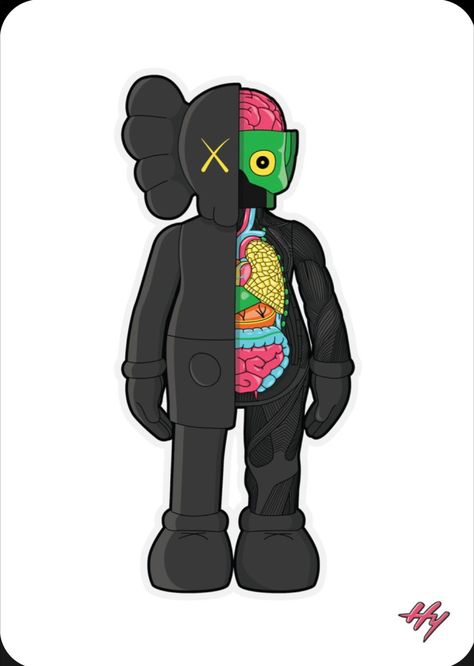 Kaws Skeleton, Kaws Decor, Kaws Rug, Kaws Print, Kaws Painting, Anime Rug, Multicolor Rug, Kaws Wallpaper, Shaped Rug