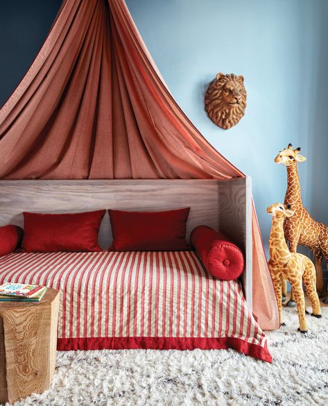 Loft Bedroom Kids, Toddler Table, New York Loft, Decorating Advice, Baby Room Design, Bookshelves Kids, Canopy Bed, Architectural Digest, Bed Design