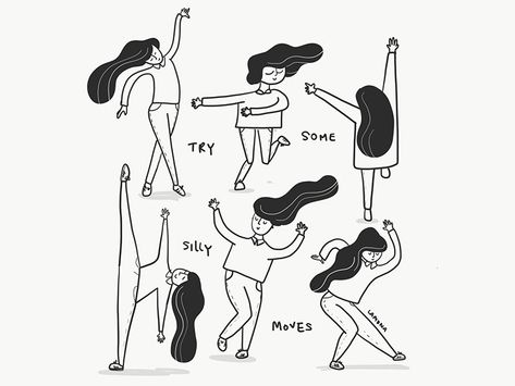 Illustration Line Art, Doodle Illustration, People Illustration, Line Illustration, Illustration Character Design, Line Art Drawings, Cute Doodles, Cute Illustration, Minimalist Art